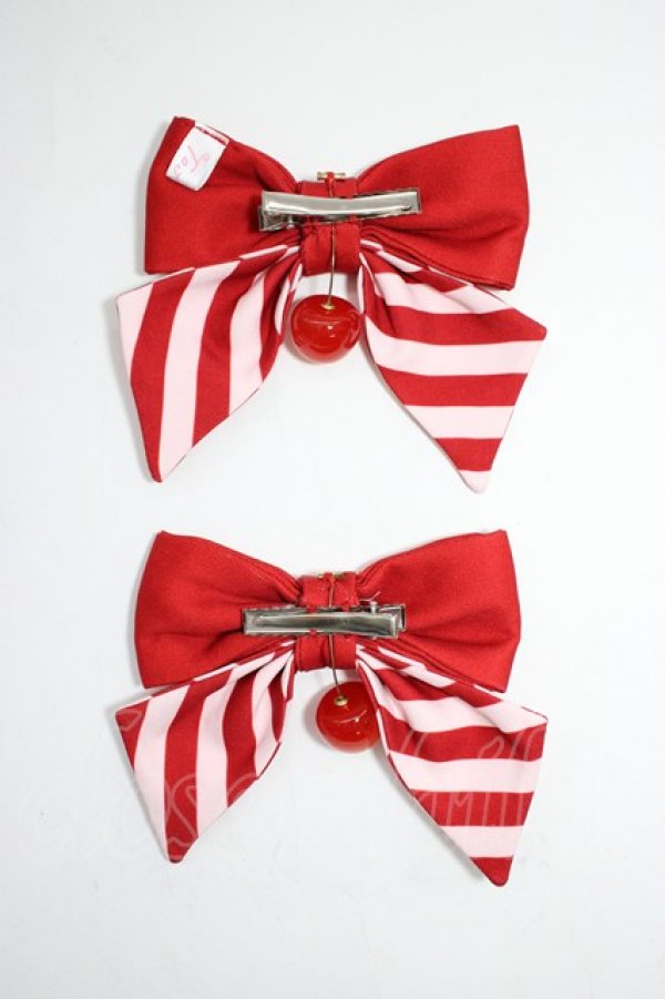 画像2: To Alice / さくらんぼリボンクリップ  赤 T-26-01-28-028-LO-AC-SA-ZT (2)