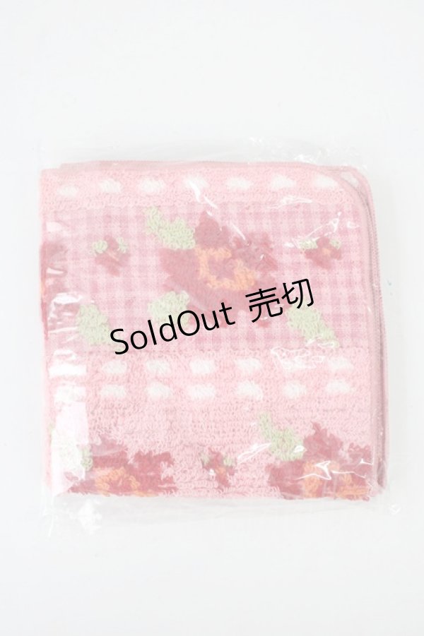 画像2: PINK HOUSE / ハンドタオル  ピンク赤 T-26-01-28-029-LO-ZA-SA-ZT (2)