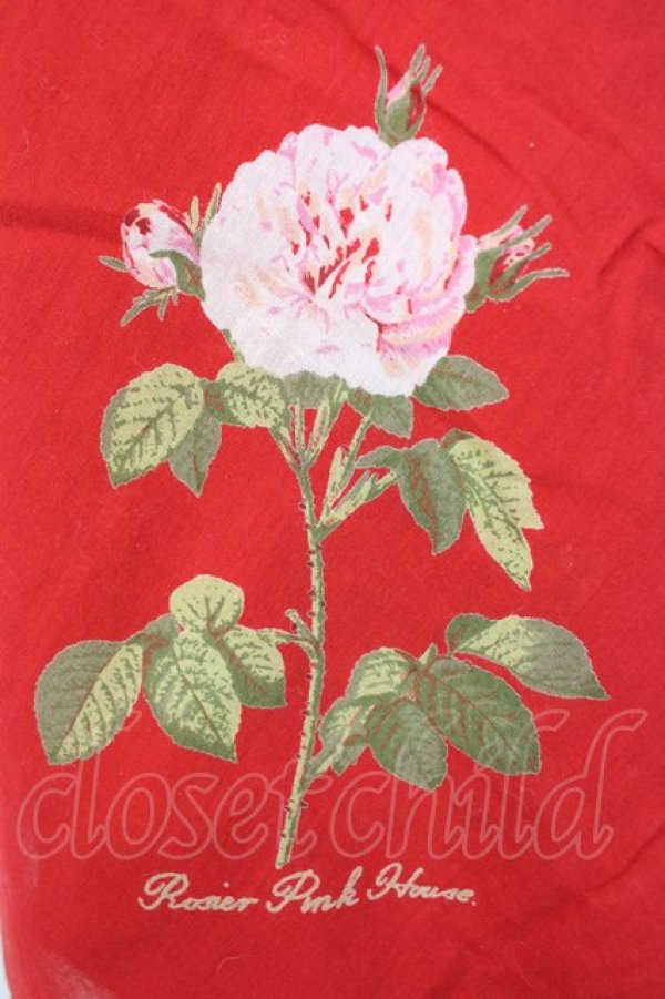 画像3: PINK HOUSE / オールドローズ柄大判ストール  赤Ｘピンク T-26-01-28-037-LO-ZA-SA-ZT (3)