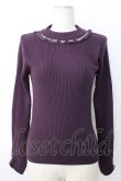 画像1: axes femme / バラボトルネックリブプルオーバー  紫 T-26-01-28-005-AX-TO-SA-ZT (1)