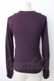 画像2: axes femme / バラボトルネックリブプルオーバー  紫 T-26-01-28-005-AX-TO-SA-ZT (2)