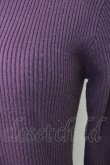 画像4: axes femme / バラボトルネックリブプルオーバー  紫 T-26-01-28-005-AX-TO-SA-ZT (4)
