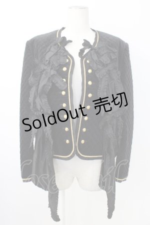 画像: PINK HOUSE / キルティングノーカラージャケット  ブラック T-26-01-28-008-LO-JA-SA-ZT