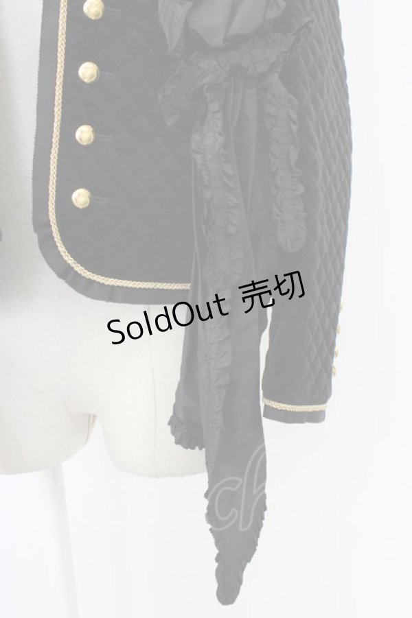 画像4: PINK HOUSE / キルティングノーカラージャケット  ブラック T-26-01-28-008-LO-JA-SA-ZT (4)