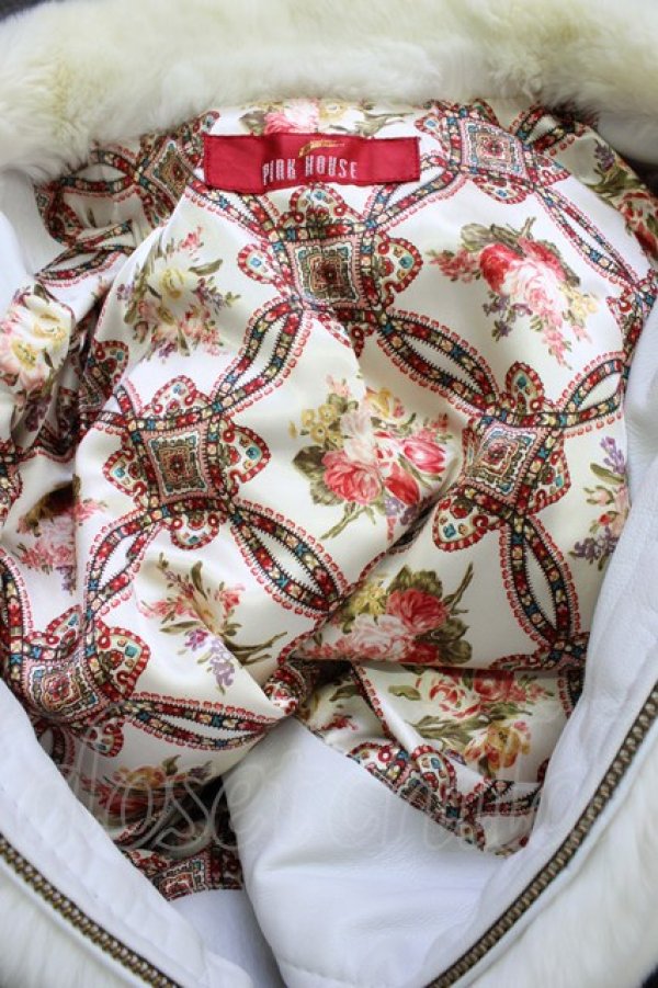 画像5: PINK HOUSE / 毛皮コート M アイボリー T-26-01-28-010-LO-CO-SA-ZT (5)