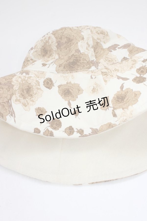画像4: PINK HOUSE / フラワープリントハット  白Ｘブラウン T-26-01-28-016-LO-AC-SA-ZT (4)