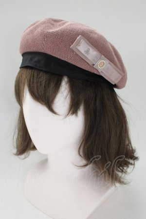 画像: m petit by misako / NINA'S AM カメオベレー  ピンク T-26-01-28-017-LO-AC-SA-ZT