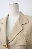 画像4: INGEBORG / 4つタック入りポケットジャケット M ベージュ T-26-01-29-004-LO-JA-SA-ZT (4)