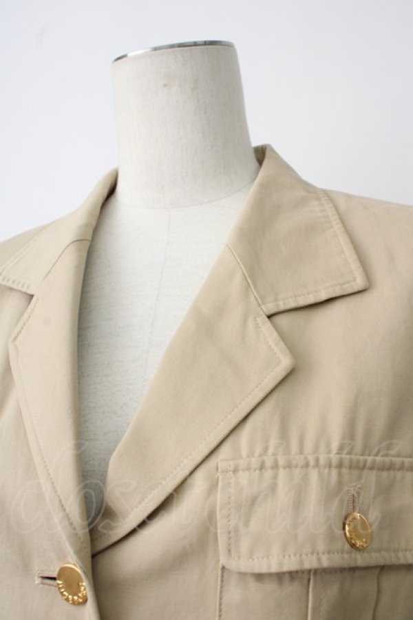 画像4: INGEBORG / 4つタック入りポケットジャケット M ベージュ T-26-01-29-004-LO-JA-SA-ZT (4)