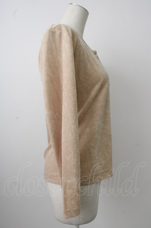 画像4: INGEBORG / パイル地カーディガン  ベージュ T-26-01-29-005-LO-TO-SA-ZT581 (4)