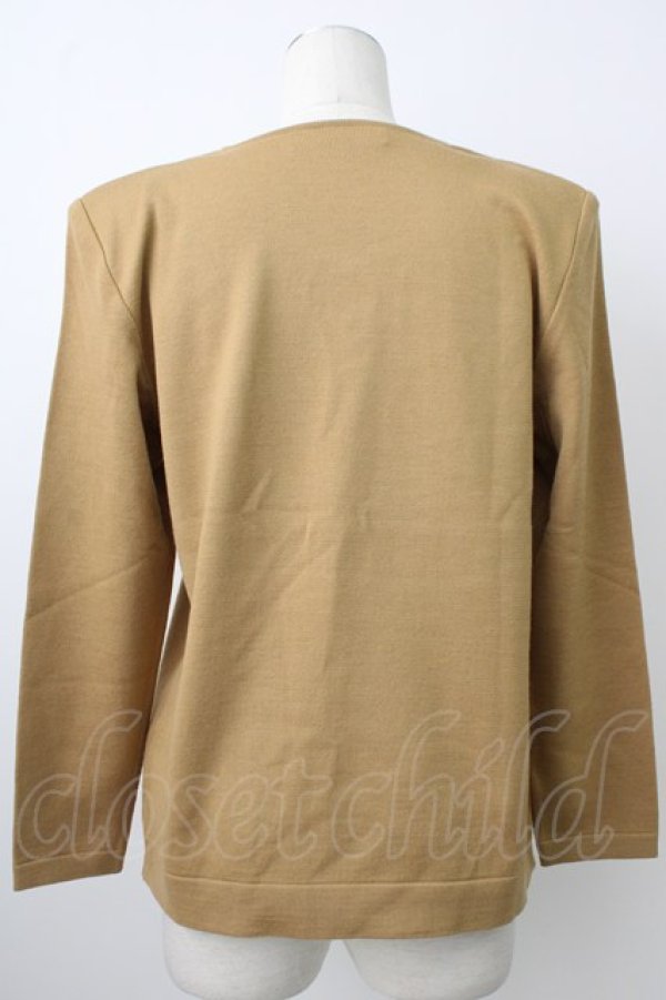 画像2: INGEBORG / ニット裾2リボン&ボタンプルオーバー  カラシ T-26-01-29-007-LO-TO-SA-ZT582 (2)