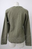 画像2: INGEBORG / ドットリボン巻きパイルプルオーバー  グリーン T-26-01-29-008-LO-TO-SA-ZT582 (2)