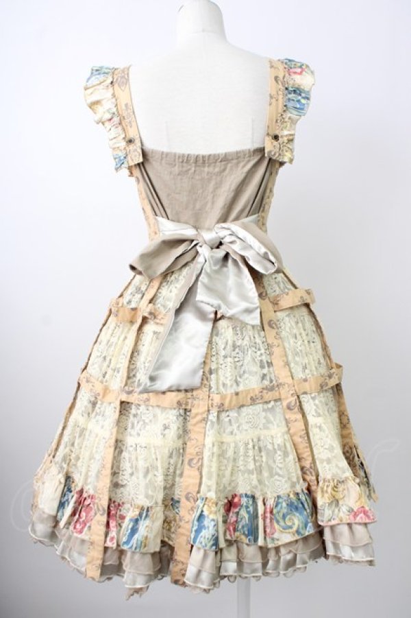 画像2: STEAM / クリノリン風ジャンパースカート  ベージュ T-26-01-29-013-HN-OP-SA-ZT (2)