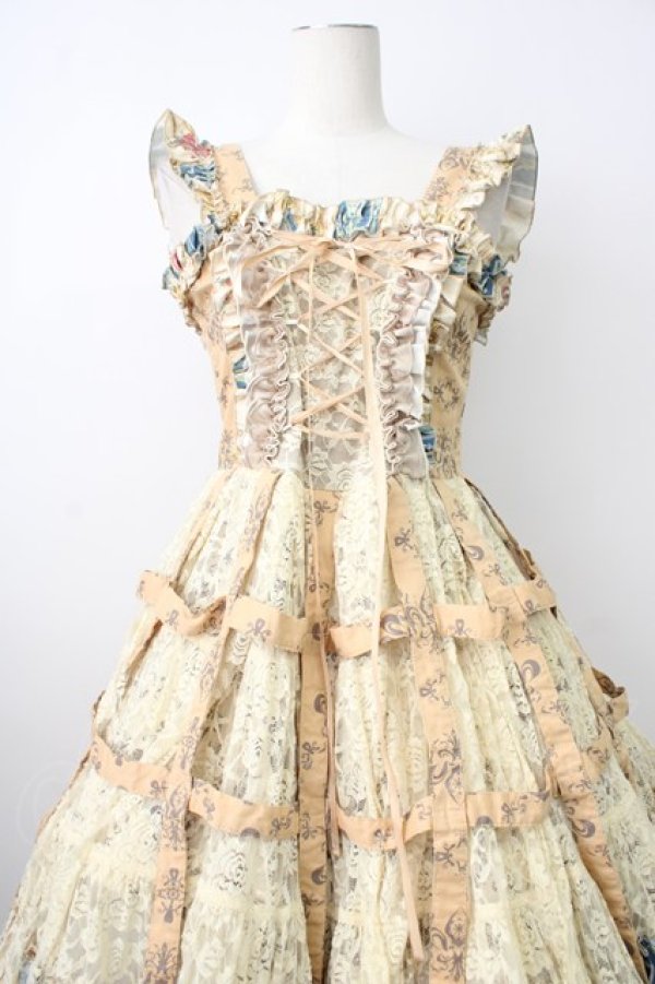 画像7: STEAM / クリノリン風ジャンパースカート  ベージュ T-26-01-29-013-HN-OP-SA-ZT (7)