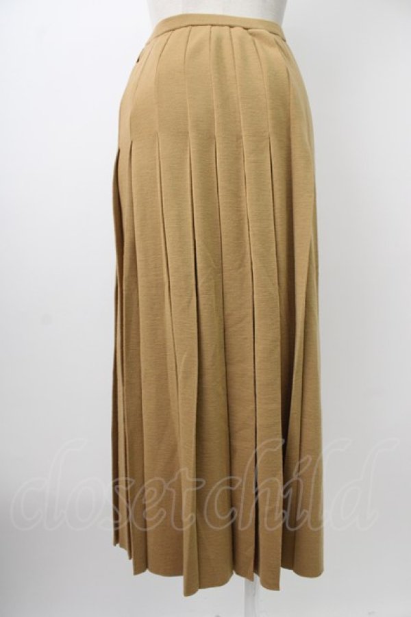 画像2: INGEBORG / ニット裾リボンプリーツスカート  ベージュ T-26-01-29-016-LO-SK-SA-ZT (2)