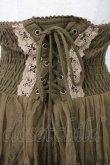 画像3: OZZ ANGELO / レース段スカート  オリーブ T-26-01-29-017-OO-SK-SA-ZT (3)