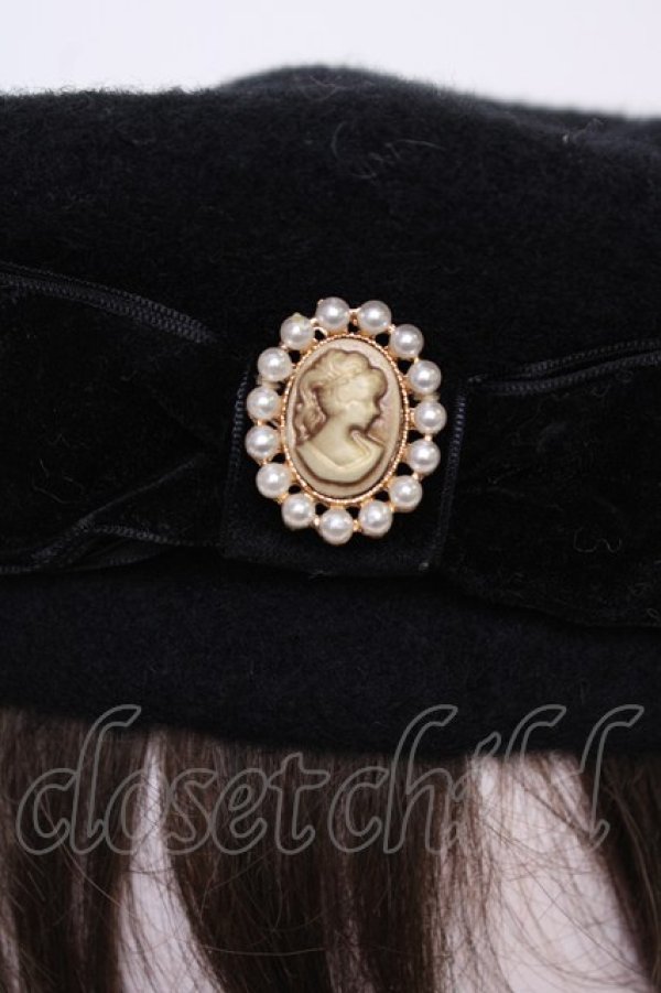 画像4: m petit by misako / カメオボンベレー  黒 T-26-02-01-024-LO-AC-SA-ZT (4)