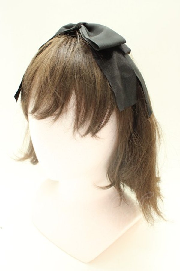 画像4: LOLITAその他(お買取対象外) / リボンクリップカチューシャ  ブラック T-26-02-01-030-LO-ZA-SA-ZT (4)