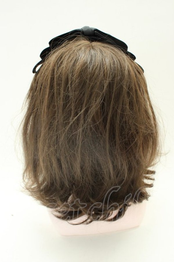 画像2: m petit by misako / NINA'sコラボ AM*NIリボンカチューシャ  黒 T-26-02-01-031-LO-AC-SA-ZT (2)