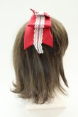 画像3: Cute.Q / パールレースリボンカチューシャ  赤Ｘ白 T-26-02-01-033-EL-AC-SA-ZT (3)