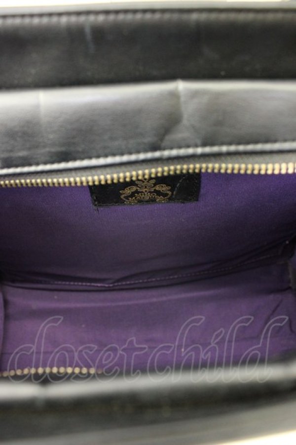 画像3: MIHO MATSUDA / ロゴプレートハンドバッグ  黒 T-26-02-01-037-GO-BG-SA-ZT (3)