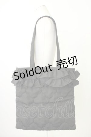 画像: m petit by misako / キルティングトートバッグ  黒 T-26-02-01-038-LO-BG-SA-ZT