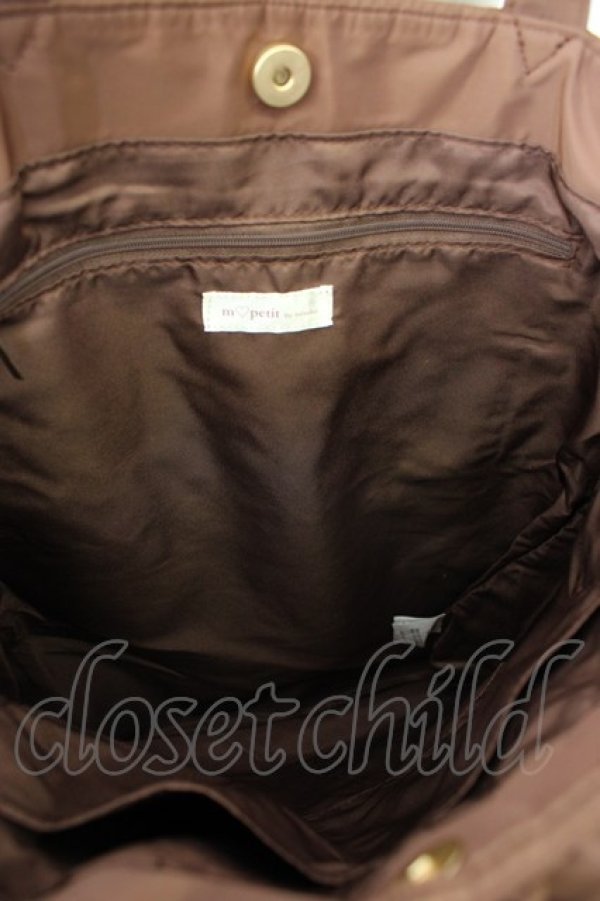 画像3: m petit by misako / キルティングトートバッグ  ブラウン T-26-02-01-039-LO-BG-SA-ZT (3)