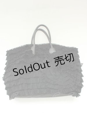 画像: PINK HOUSE / バッグ  黒シフォンフリル T-26-02-01-040-LO-BG-SA-ZT