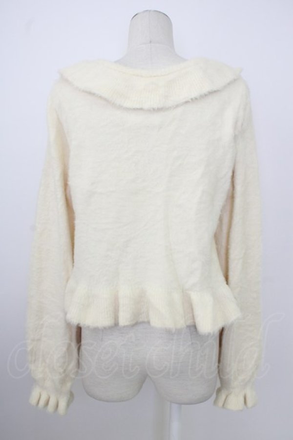 画像2: axes femme kawaii / フリルカーディガン M 白 T-26-02-01-001-AX-TO-SA-ZT (2)