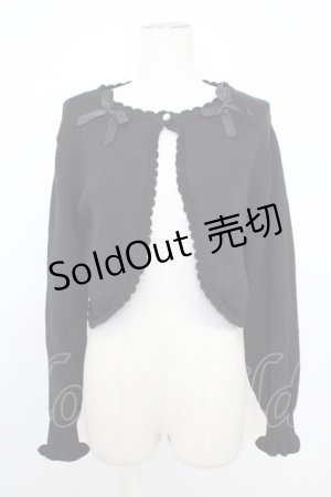 画像: m petit by misako / AM*リボンニットボレロ M 黒 T-26-02-01-006-LO-TO-SA-ZT580