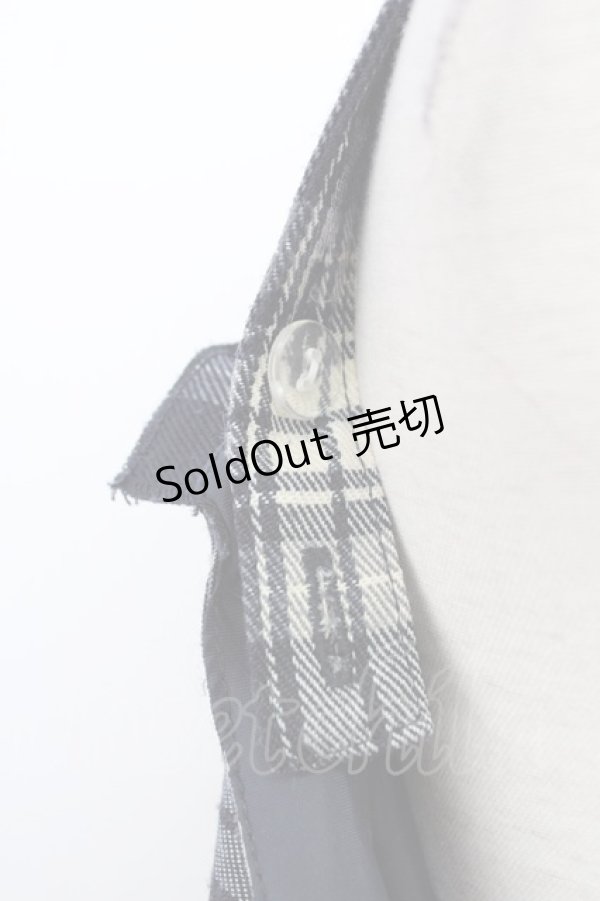 画像3: axes femme / チェック柄キャミワンピース  ネイビー T-26-02-01-009-AX-OP-SA-ZT581 (3)