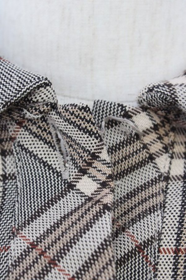 画像5: axes femme NOSTALGIE / シャーリングチェックワンピ  ブラウン T-26-02-01-011-AX-OP-SA-ZT (5)