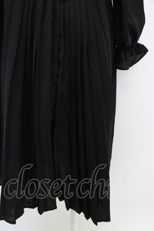 画像3: m petit by misako / AM*レースエリプリーツワンピース S 黒Ｘ白 T-26-02-01-014-LO-OP-SA-ZT (3)