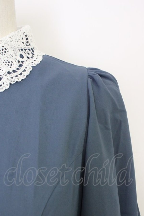 画像4: m petit by misako / AM*レースエリプリーツワンピース S ブルー T-26-02-01-015-LO-OP-SA-ZT (4)