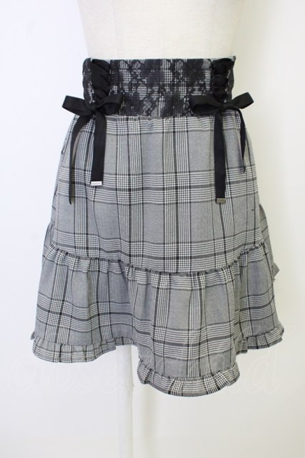 画像1: axes femme / ティアードフレアスカパン  ブラック T-26-02-01-016-AX-PA-SA-ZT (1)