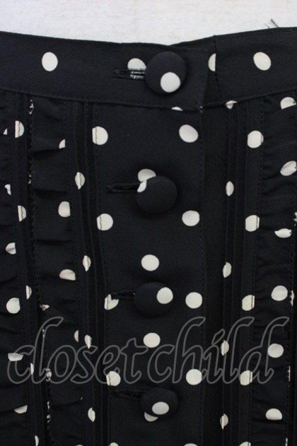画像4: INGEBORG / ドットフリルセットアップ  ブラック T-26-02-01-018-LO-JA-SA-ZT (4)