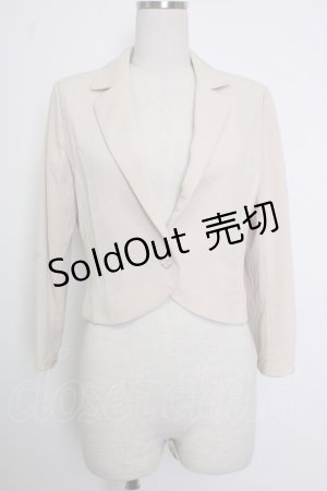 画像: axes femme / パールボタンジャケット  ピンク T-26-02-02-003-AX-JA-SA-ZT579