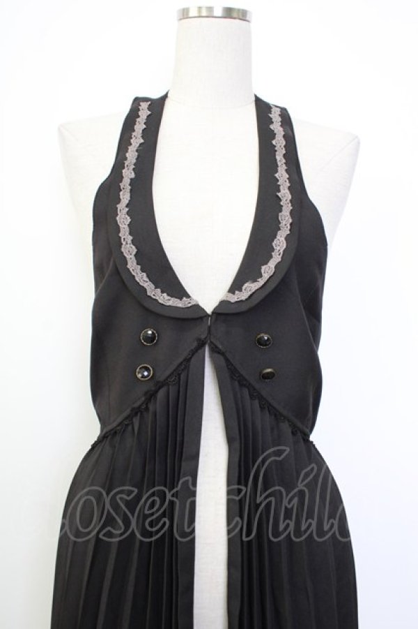 画像4: axes femme / ホルターロングベスト  黒 T-26-02-02-007-AX-TO-SA-ZT (4)