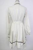 画像2: axes femme / イレヘムストライプシャツワンピース  白 T-26-02-02-009-AX-OP-SA-ZT (2)