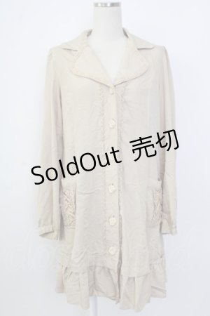 画像: axes femme / 薔薇釦ライトジャケット  ベージュ T-26-02-02-010-AX-CO-SA-ZT579