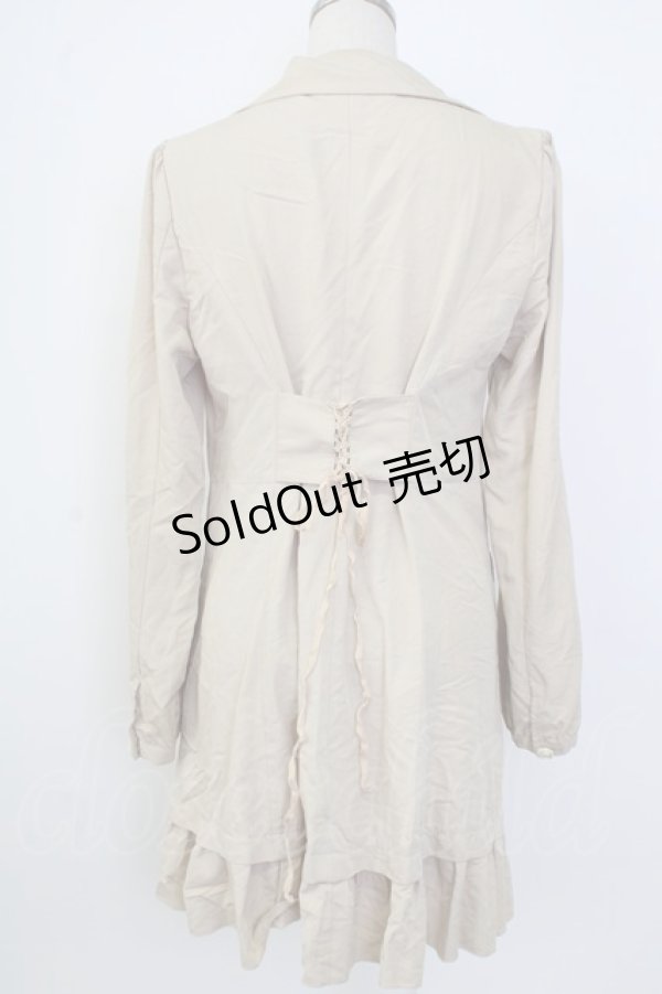 画像2: axes femme / 薔薇釦ライトジャケット  ベージュ T-26-02-02-010-AX-CO-SA-ZT579 (2)