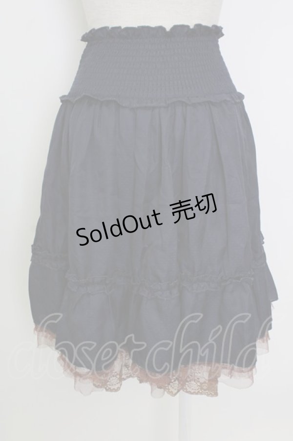 画像2: axes femme / ドットシャーリングスカート M ネイビー T-26-02-02-015-AX-SK-SA-ZT (2)