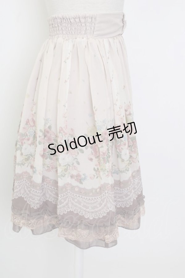 画像3: axes femme / 転写風花柄スカート M ピンク T-26-02-02-016-AX-SK-SA-ZT579 (3)