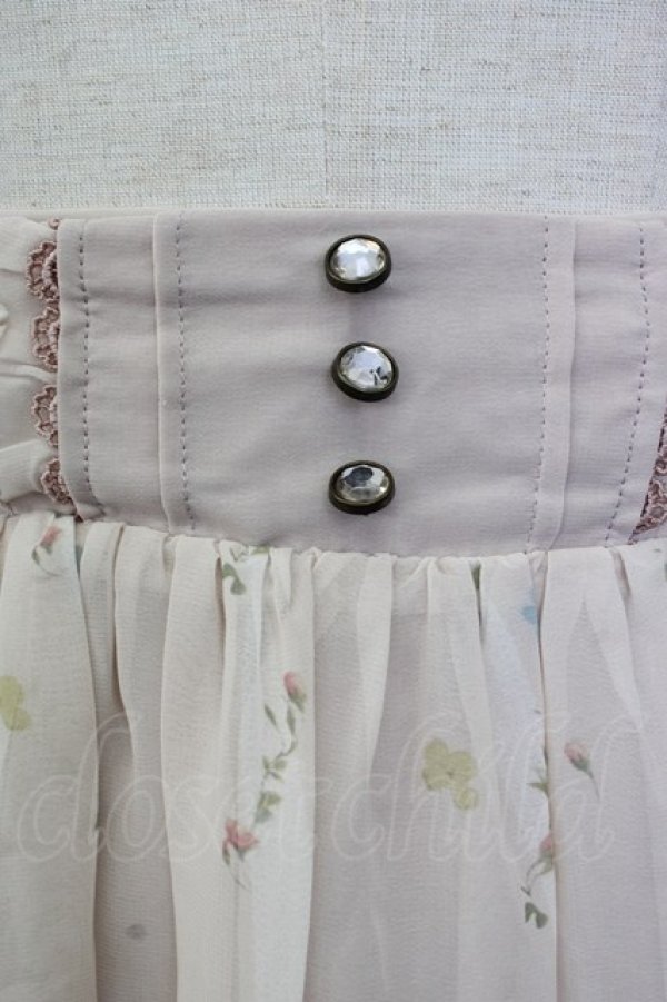 画像4: axes femme / 転写風花柄スカート M ピンク T-26-02-02-016-AX-SK-SA-ZT (4)