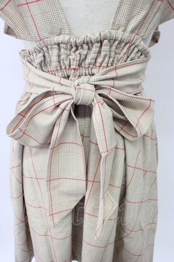 画像4: axes femme POETIQUE / ラッフルフリルワンピース M ベージュ T-26-02-03-020-AX-OP-SA-ZT (4)