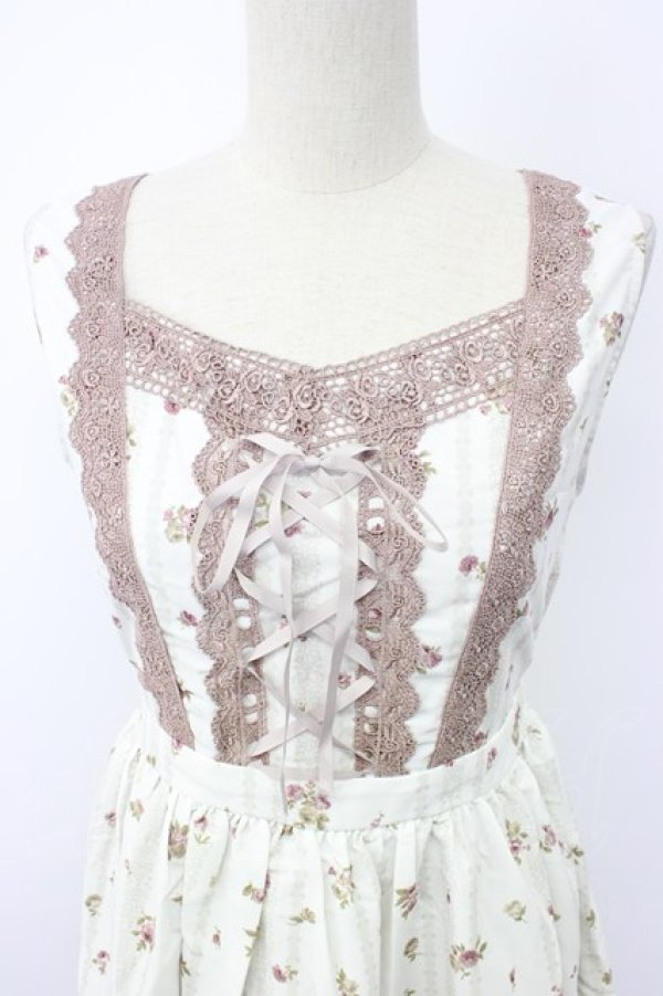 画像3: axes femme / ロマンティックプリントワンピース M キナリ T-26-02-03-021-0-OP-SA-ZT (3)