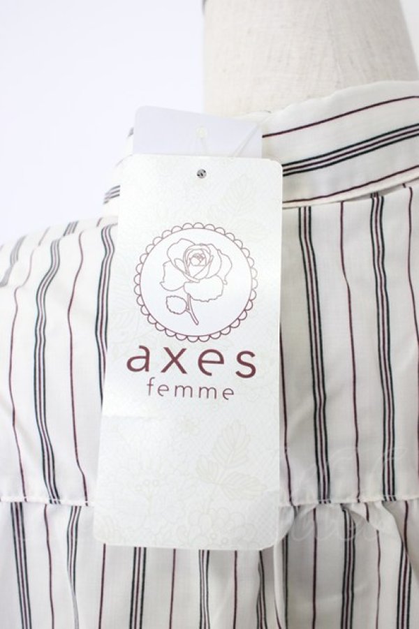 画像6: axes femme POETIQUE / ボリューム袖ブラウス M キナリ T-26-02-03-002-AX-BL-SA-ZT (6)