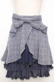 画像1: Secret Honey / チェックリボンスカート  ネイビーＸ白チェック T-26-02-03-027-CA-SK-SA-ZT (1)