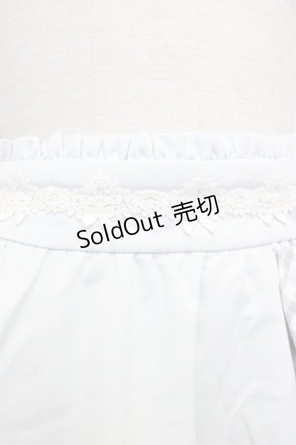 画像3: axes femme POETIQUE / レースパッチワークスカート M サックス T-26-02-03-028-AX-SK-SA-ZT594 (3)