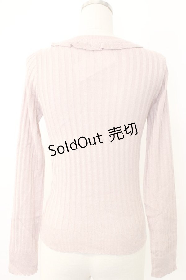 画像2: axes femme POETIQUE / お花フリルラメニットプルオーバー M アワピンク T-26-02-03-011-AX-TO-SA-ZT (2)